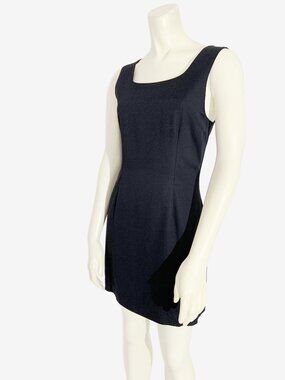 Vintage 90s GAP Black Shift Dress / size Small / 27 inch waist